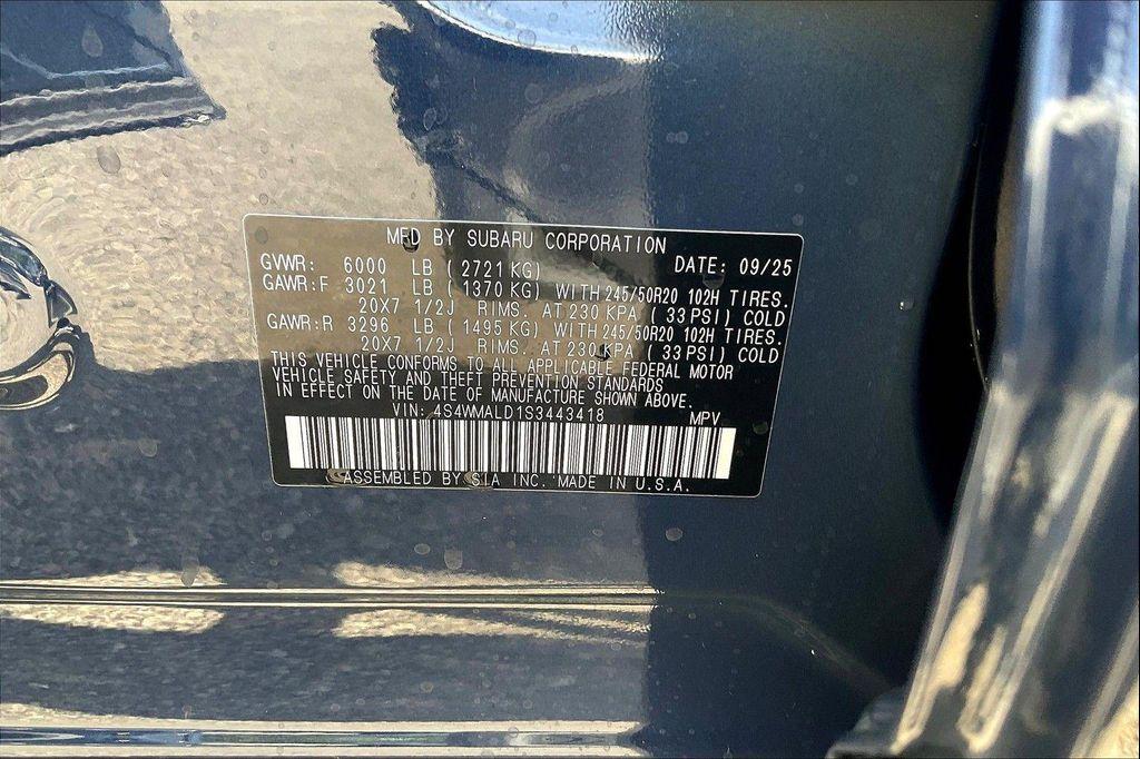 new 2025 Subaru Ascent car, priced at $47,762