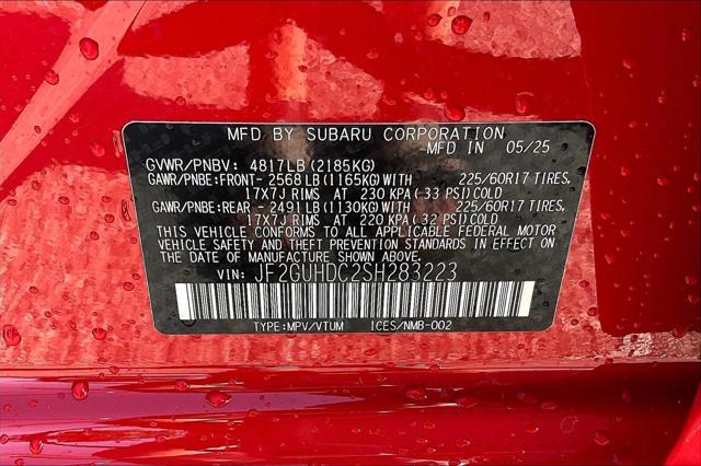 new 2025 Subaru Crosstrek car, priced at $28,774