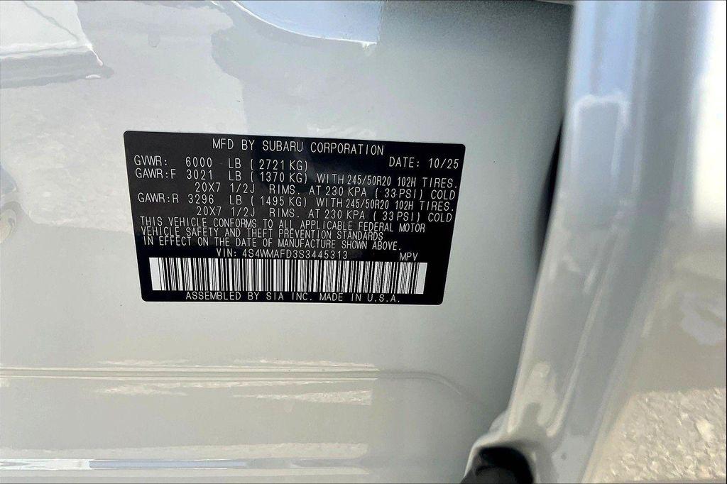 new 2025 Subaru Ascent car, priced at $44,100
