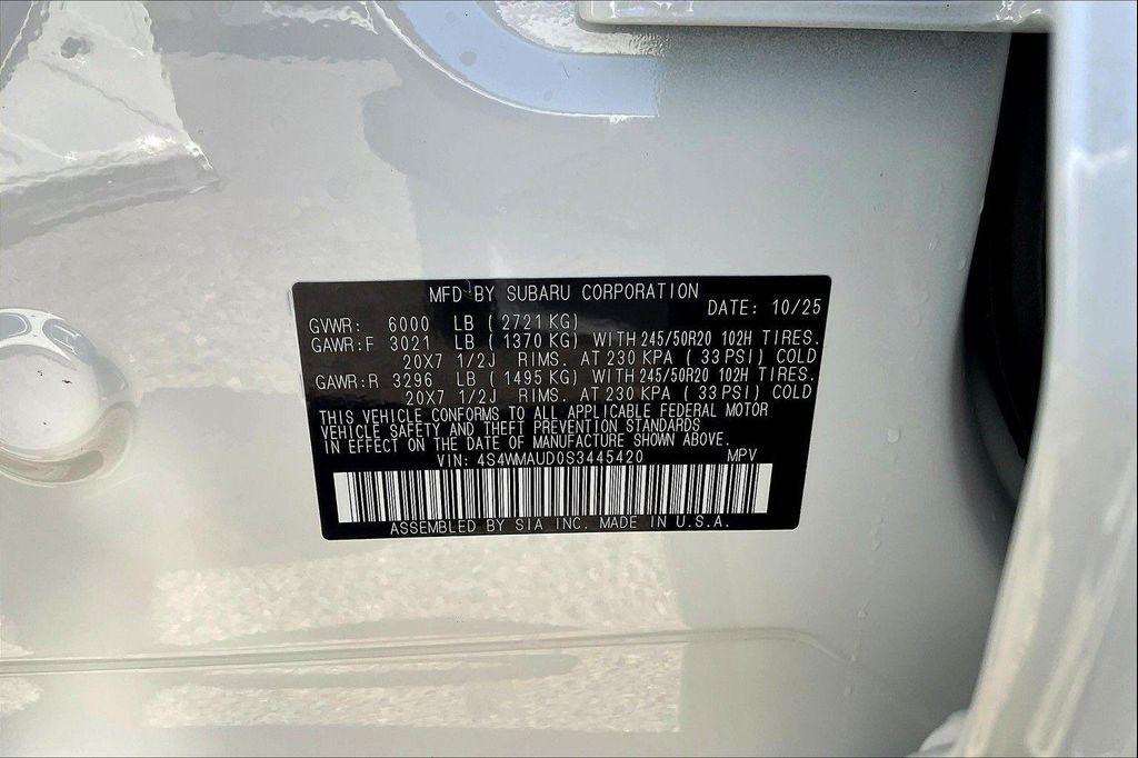 new 2025 Subaru Ascent car, priced at $50,871