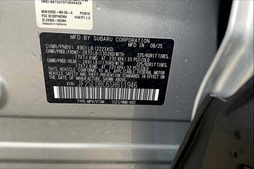 new 2025 Subaru Forester car, priced at $33,846