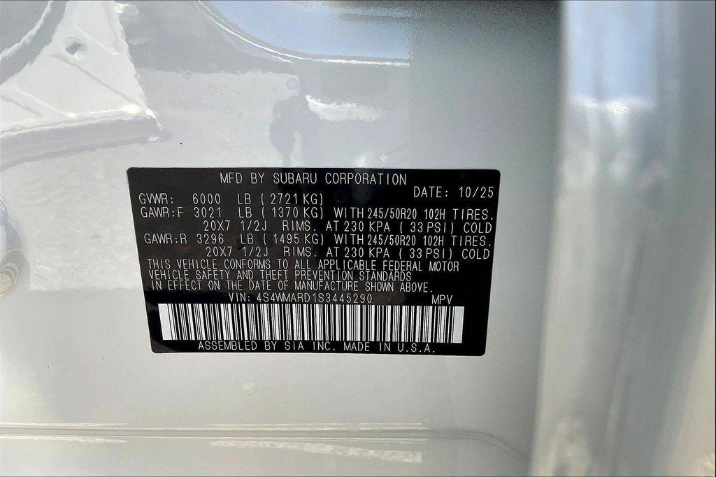 new 2025 Subaru Ascent car, priced at $48,674