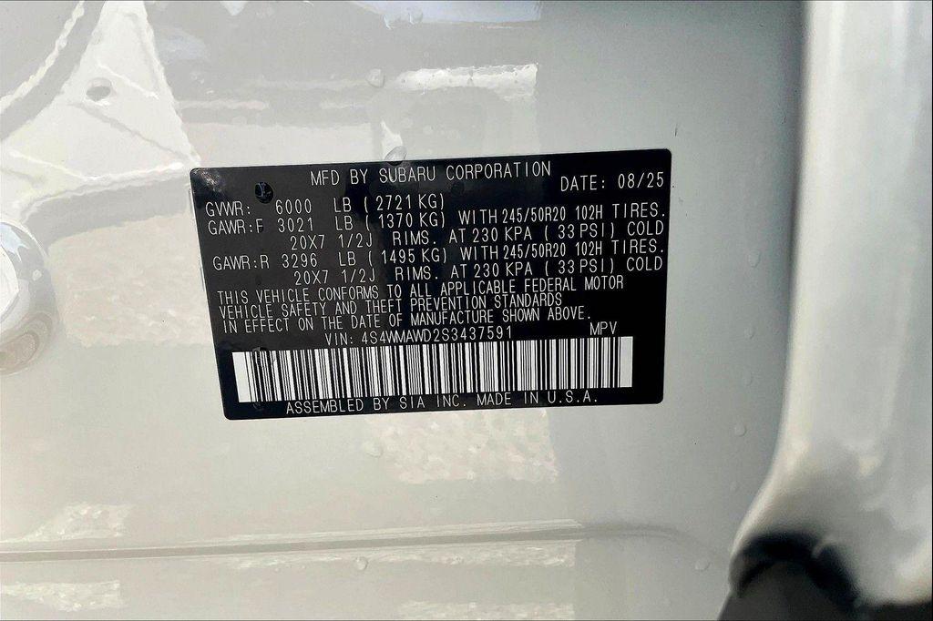 new 2025 Subaru Ascent car, priced at $51,784