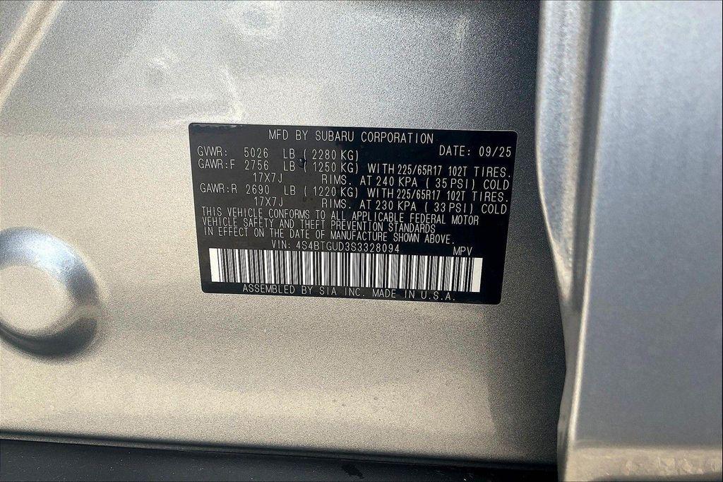 new 2025 Subaru Outback car, priced at $43,307