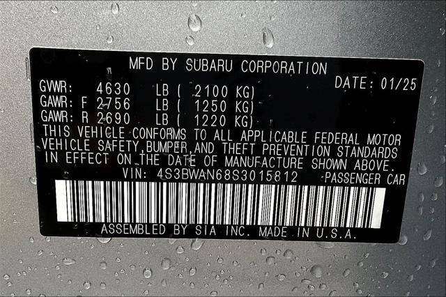 new 2025 Subaru Legacy car, priced at $33,815