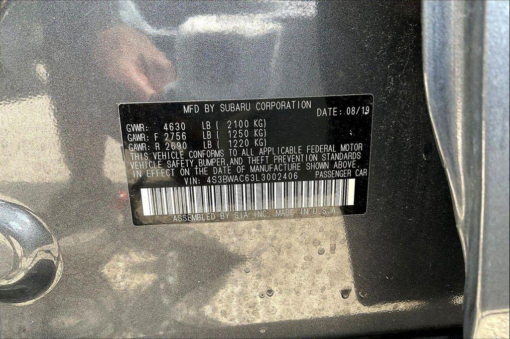 used 2020 Subaru Legacy car, priced at $22,018