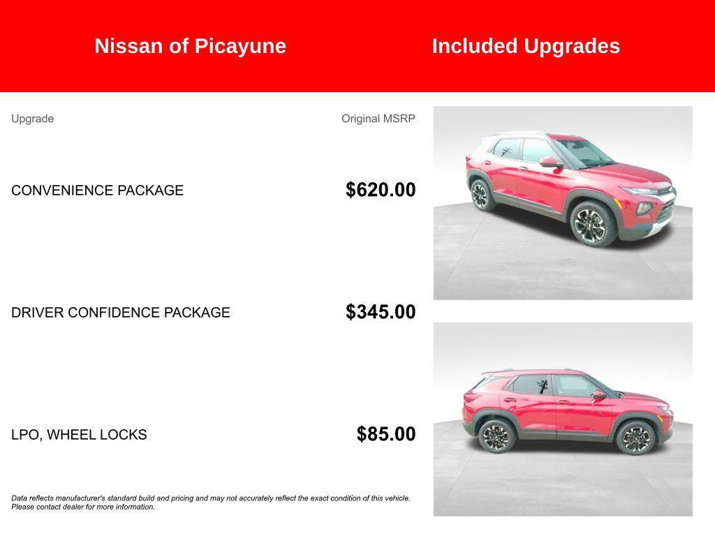 used 2021 Chevrolet TrailBlazer car, priced at $16,513