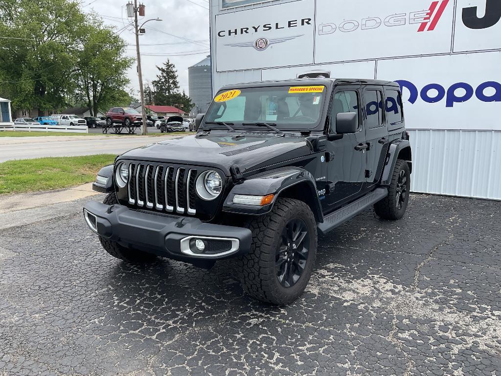 used 2021 Jeep Wrangler Unlimited 4xe car, priced at $33,900