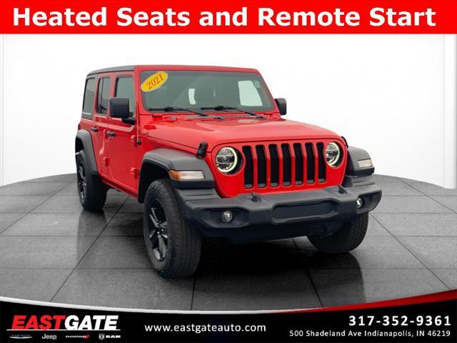 used 2021 Jeep Wrangler Unlimited car, priced at $30,000