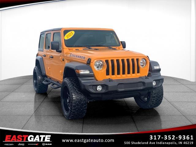 used 2021 Jeep Wrangler Unlimited car, priced at $33,500