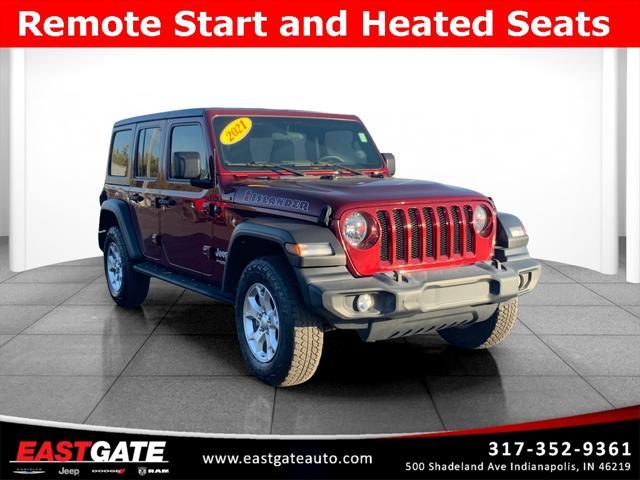 used 2021 Jeep Wrangler Unlimited car, priced at $30,250