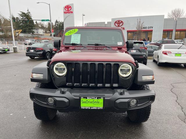 used 2021 Jeep Wrangler car, priced at $22,740