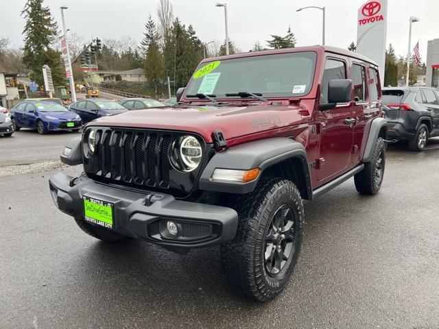 used 2021 Jeep Wrangler car, priced at $22,740