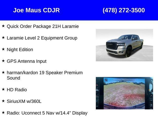 new 2025 Ram 1500 car, priced at $61,550