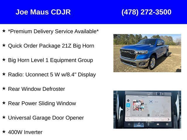 new 2025 Ram 1500 car, priced at $46,487