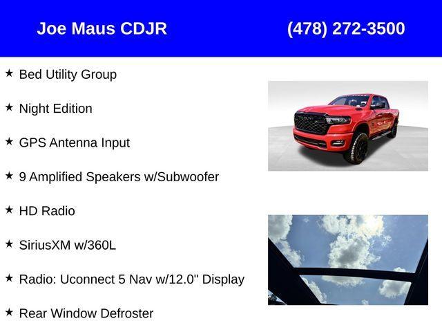 new 2025 Ram 1500 car, priced at $63,697