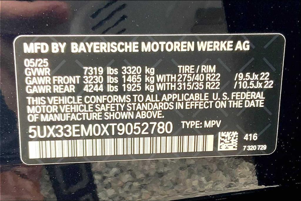 new 2026 BMW X7 car, priced at $121,305