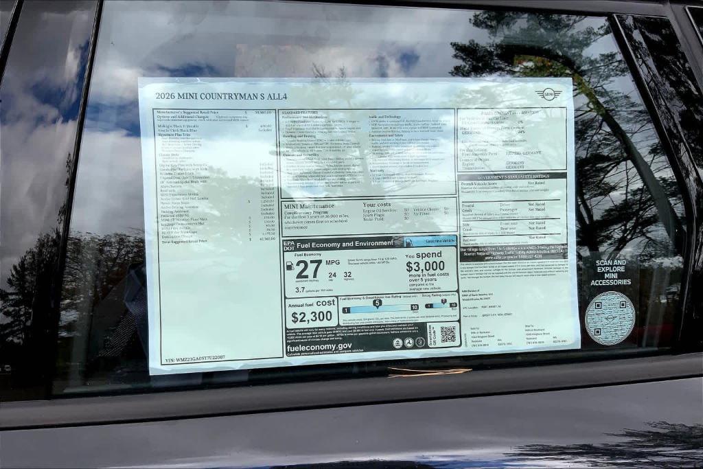 new 2026 MINI Countryman car, priced at $42,360