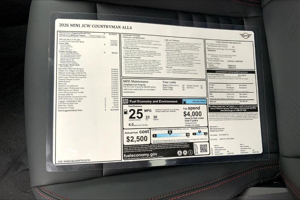 new 2026 MINI Countryman car, priced at $52,015