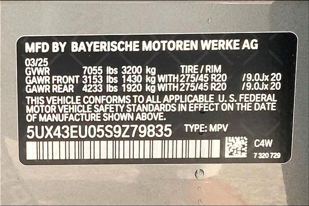 new 2025 BMW X5 PHEV car, priced at $77,385