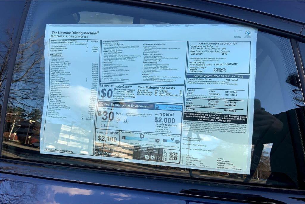 new 2026 BMW 228 Gran Coupe car, priced at $45,775