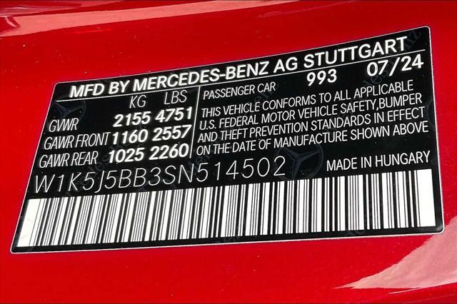 new 2025 Mercedes-Benz AMG CLA 35 car, priced at $70,640