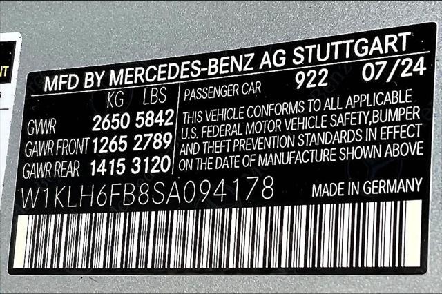 new 2025 Mercedes-Benz E-Class car, priced at $80,345