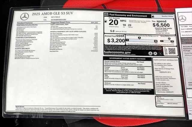 new 2025 Mercedes-Benz AMG GLE 53 car, priced at $100,840
