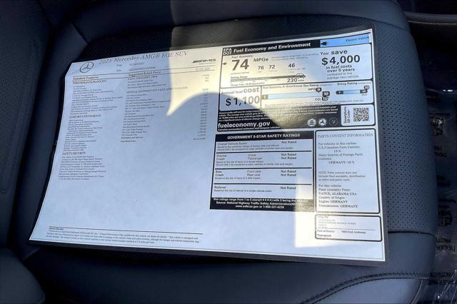 new 2025 Mercedes-Benz AMG EQE car, priced at $121,195