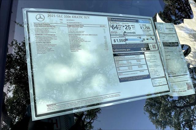 new 2025 Mercedes-Benz GLC 350e car, priced at $71,210