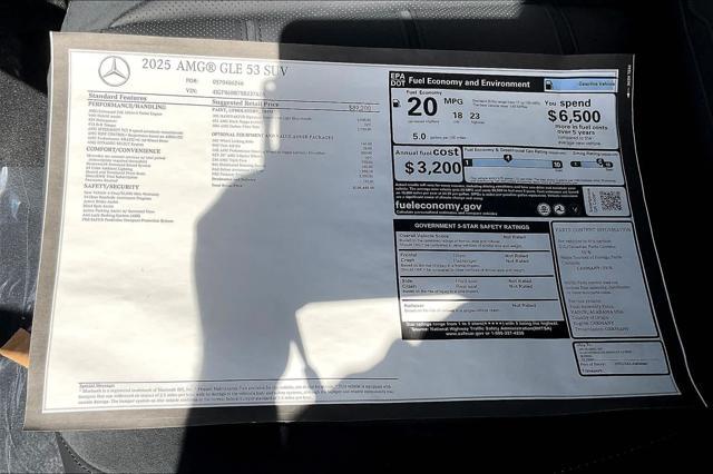 new 2025 Mercedes-Benz AMG GLE 53 car, priced at $105,445