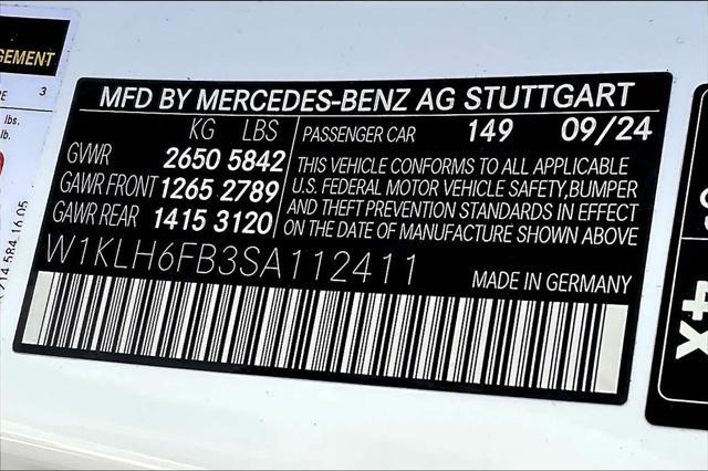 new 2025 Mercedes-Benz E-Class car, priced at $93,570