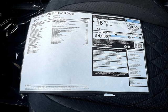 new 2025 Mercedes-Benz AMG GLE 63 car, priced at $146,040