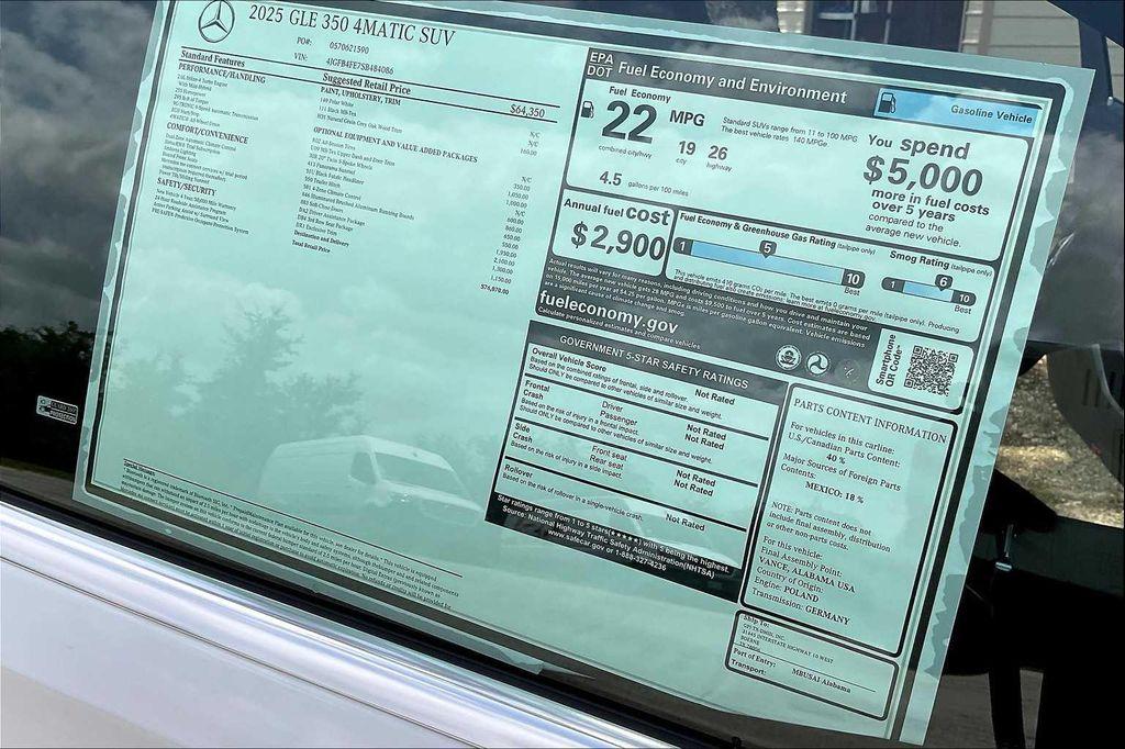 new 2025 Mercedes-Benz GLE 350 car, priced at $76,070