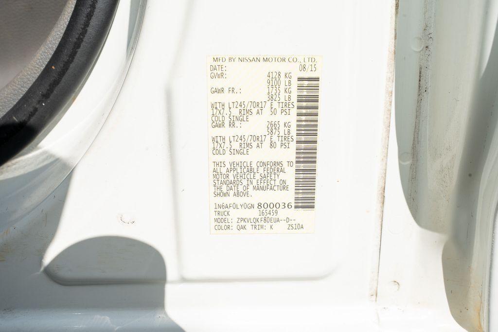 used 2016 Nissan NV Cargo NV1500 car, priced at $17,899