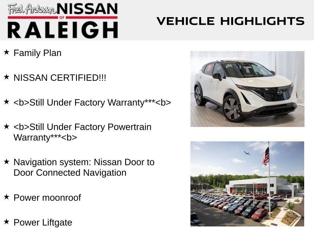 used 2024 Nissan ARIYA car, priced at $30,721