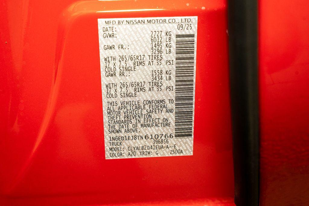 new 2026 Nissan Frontier car, priced at $35,761