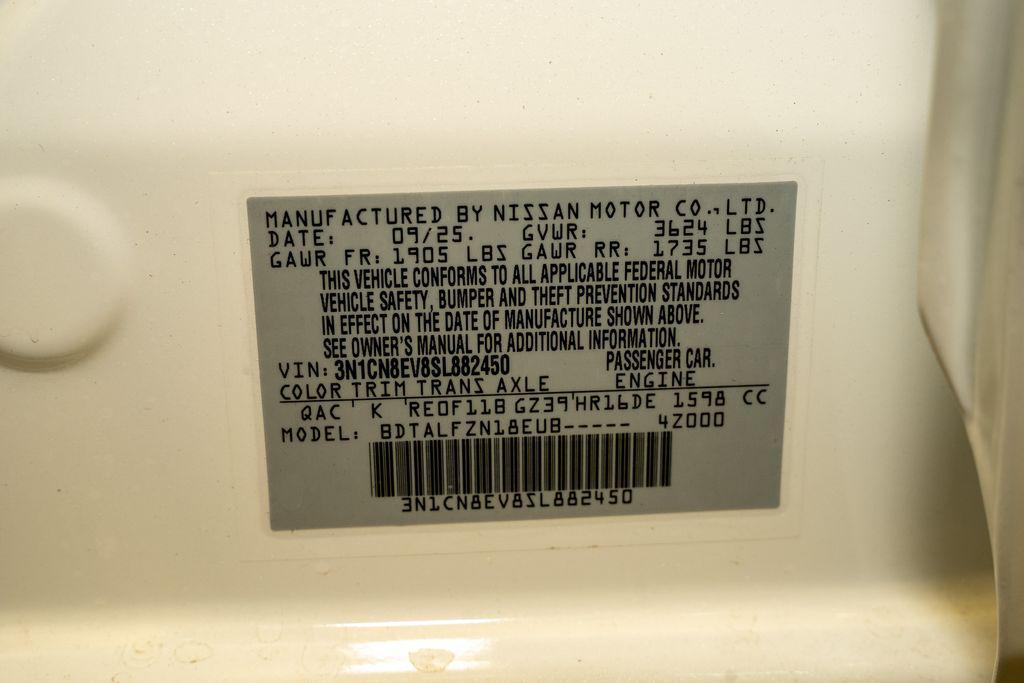 new 2025 Nissan Versa car, priced at $21,594