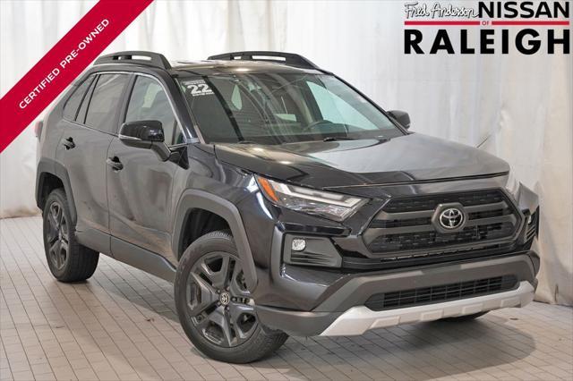 used 2022 Toyota RAV4 car, priced at $27,500