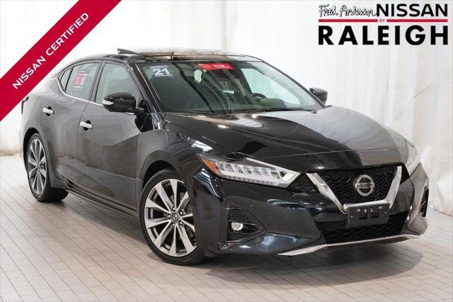 used 2021 Nissan Maxima car, priced at $25,510