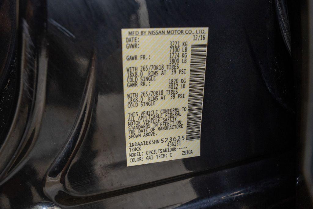 used 2017 Nissan Titan car, priced at $17,199