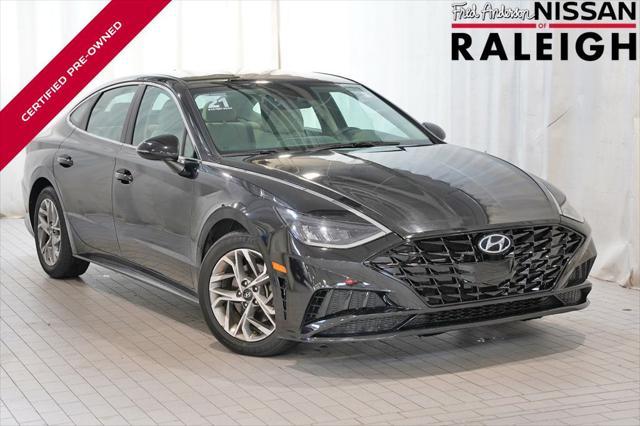 used 2021 Hyundai Sonata car, priced at $16,979