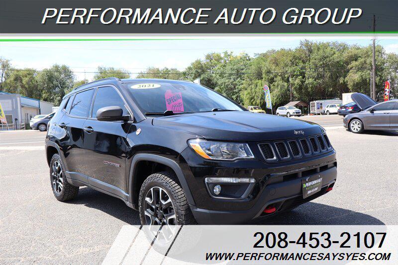 used 2021 Jeep Compass car, priced at $19,999