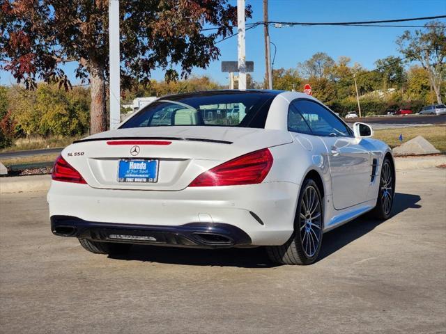 used 2018 Mercedes-Benz SL 550 car, priced at $46,000