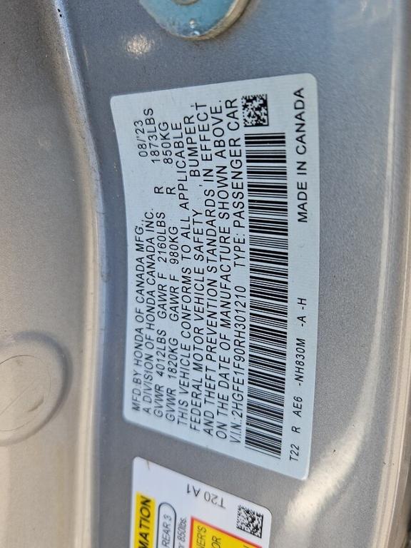 used 2024 Honda Civic car, priced at $25,279