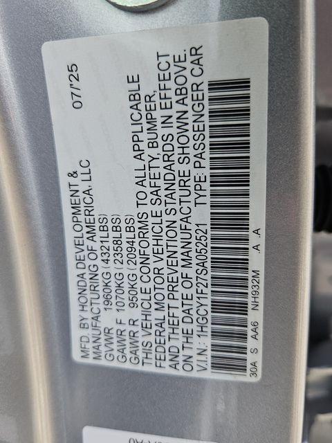 new 2025 Honda Accord car, priced at $28,257