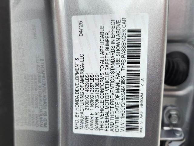 new 2025 Honda Accord Hybrid car, priced at $33,805