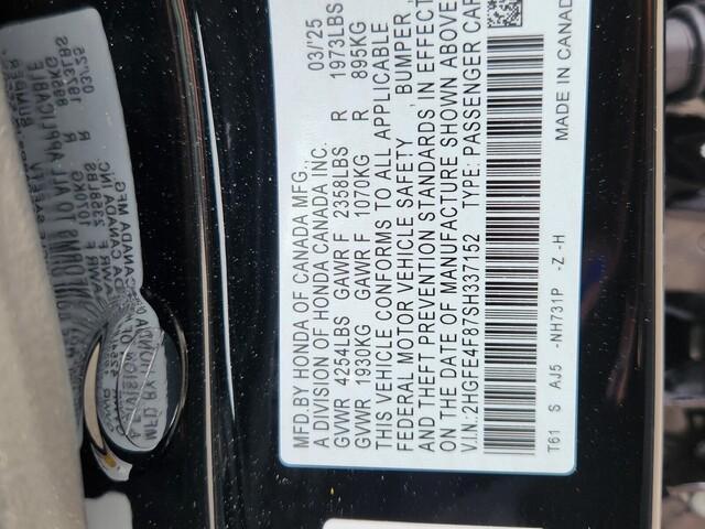 new 2025 Honda Civic Hybrid car, priced at $32,400