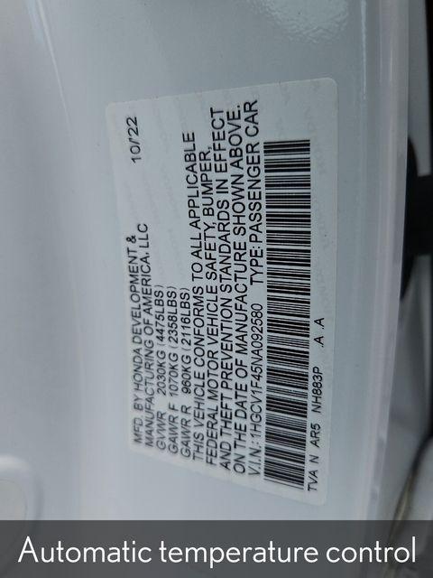 used 2022 Honda Accord car, priced at $27,399