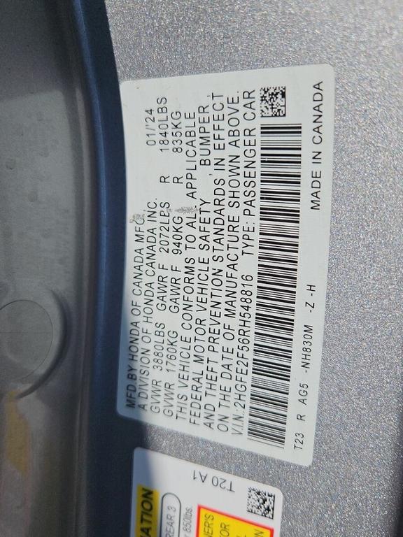 used 2024 Honda Civic car, priced at $26,470